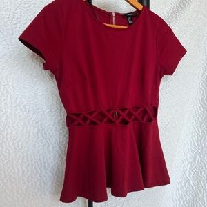 Inverse Belt Cut-Out Top